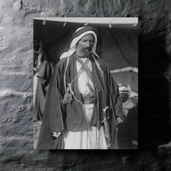 Auda Abu Tayi metal print mockup