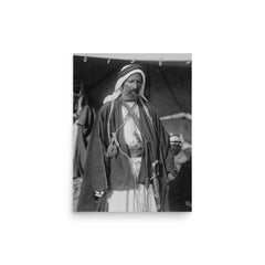 Auda Abu Tayi poster on a plain backdrop in size 12"x16".