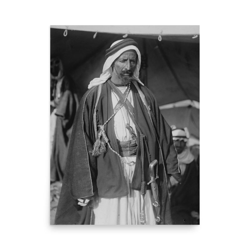 Auda Abu Tayi poster on a plain backdrop in size 18