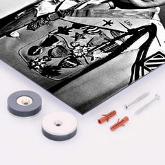 Audie Murphy metal print mockup