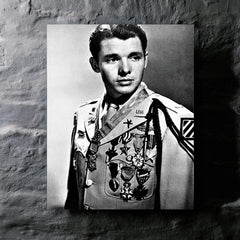 Audie Murphy metal print mockup