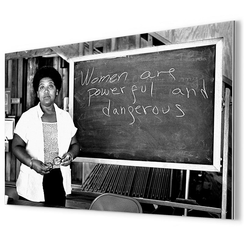 Audre Lorde metal print mockup