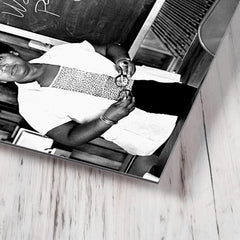 Audre Lorde metal print mockup