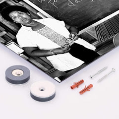 Audre Lorde metal print mockup