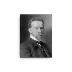 August Schmarsow canvas print on a plain backdrop in size 12"x16".