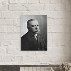 Auguste Escoffier metal print mockup