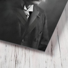 Auguste Escoffier metal print mockup
