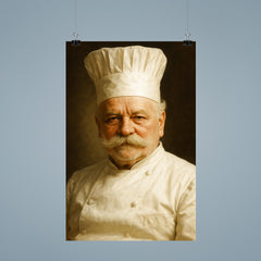Auguste Escoffier portrait poster 9