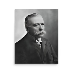 Auguste Escoffier poster on a plain backdrop in size 16"x20".