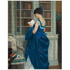 Auguste Toulmouche Library 1872 jigsaw puzzle