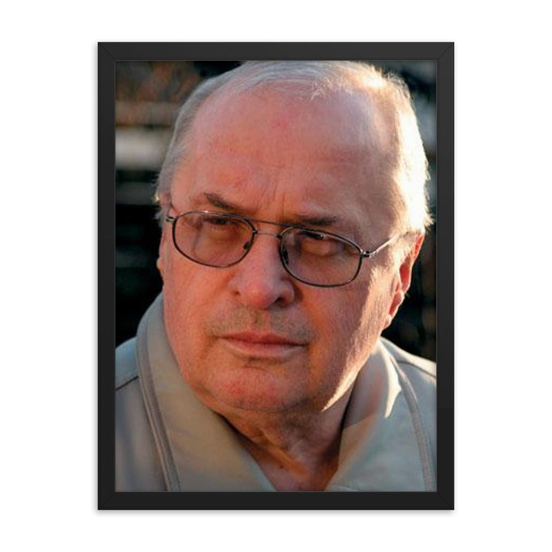 Augustin Buzura framed print on a plain backdrop in size 18