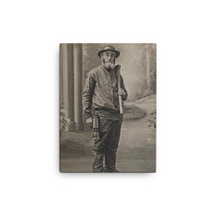 Augustin Lesage canvas print on a plain backdrop in size 12"x16".