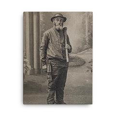 Augustin Lesage canvas print on a plain backdrop in size 18"x24".