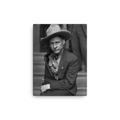Augusto Sandino canvas print on a plain backdrop in size 12"x16".