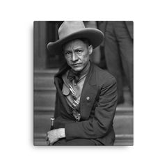 Augusto Sandino canvas print on a plain backdrop in size 16"x20".