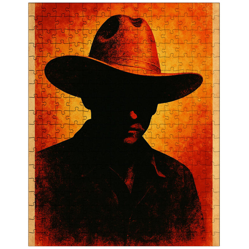 Augusto Sandino hat and silhouette jigsaw puzzle