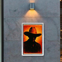 Augusto Sandino hat and silhouette poster 2