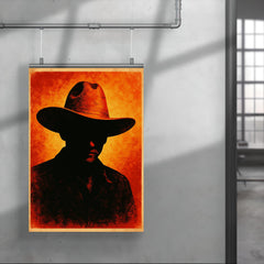 Augusto Sandino hat and silhouette poster 4