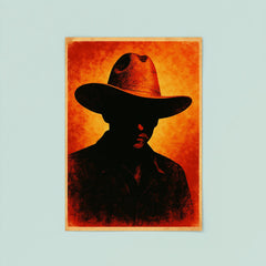 Augusto Sandino hat and silhouette poster 8