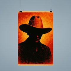 Augusto Sandino hat and silhouette poster 9