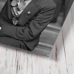 Augusto Sandino metal print mockup