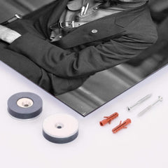 Augusto Sandino metal print mockup