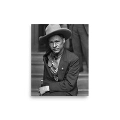 Augusto Sandino poster on a plain backdrop in size 8"x10".