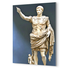 Augustus Caesar metal print mockup