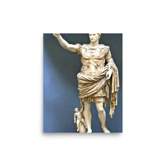 Augustus Caesar poster on a plain backdrop in size 8"x10".