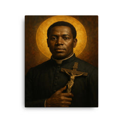 Augustus Tolton canvas print on a plain backdrop in size 16"x20".