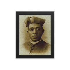 Augustus Tolton framed print on a plain backdrop in size 8"x10".