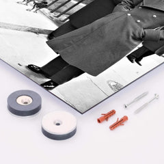 Aung San metal print mockup