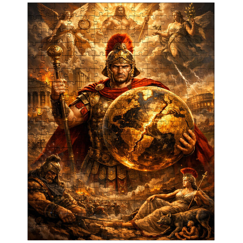 Aurelian restoring the world medallic portrait jigsaw puzzle