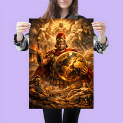 Aurelian restoring the world medallic portrait poster 3