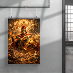 Aurelian restoring the world medallic portrait poster 4