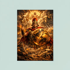 Aurelian restoring the world medallic portrait poster 8