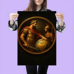 Aurelian restoring the world medallion scene poster 3