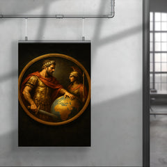 Aurelian restoring the world medallion scene poster 4