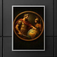 Aurelian restoring the world medallion scene poster 5