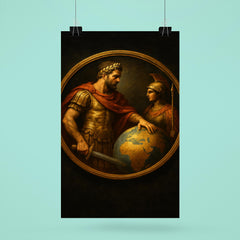 Aurelian restoring the world medallion scene poster 6