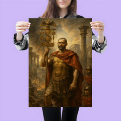 Aurelian restoring the world with legion standard poster 3
