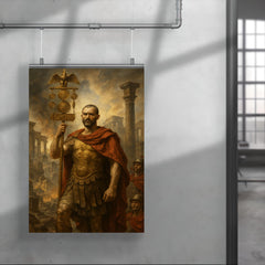 Aurelian restoring the world with legion standard poster 4