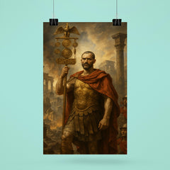 Aurelian restoring the world with legion standard poster 6