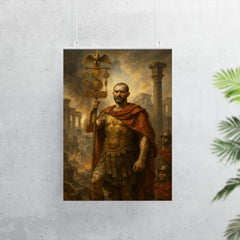 Aurelian restoring the world with legion standard poster 7