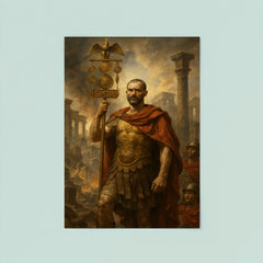 Aurelian restoring the world with legion standard poster 8