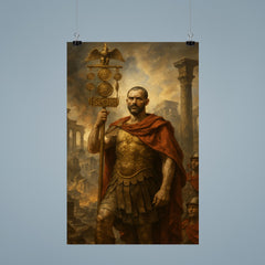 Aurelian restoring the world with legion standard poster 9
