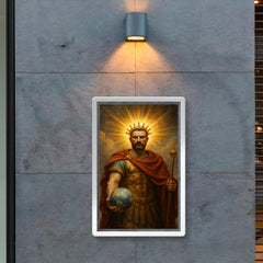 Aurelian restoring the world with radiant crown poster 2