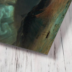 Aurora Borealis by Frederic Edwin Church metal print mockup