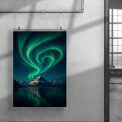 Aurora Borealis over Svalbard Norway poster 4