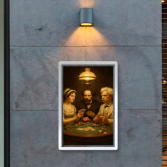 Austen, Dickens and Twain playing poker poster 2